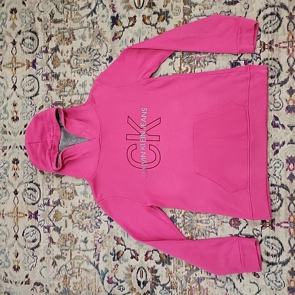 Calvin Klein Jeans Pink Girl's Hood, size Large (12/14) - Picture 1 of 9